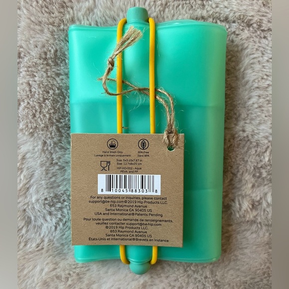 2/$20 ✨NWT HIP Lunch Pack Reusable Roll-up Bag Teal - Picture 3 of 5